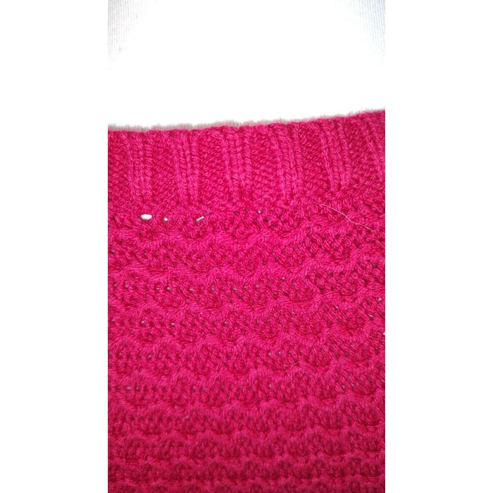 Style & Co. Woman's Red Pullover Sweater Size M Cable Knit Stretch 3 knit Styles - Picture 7 of 11